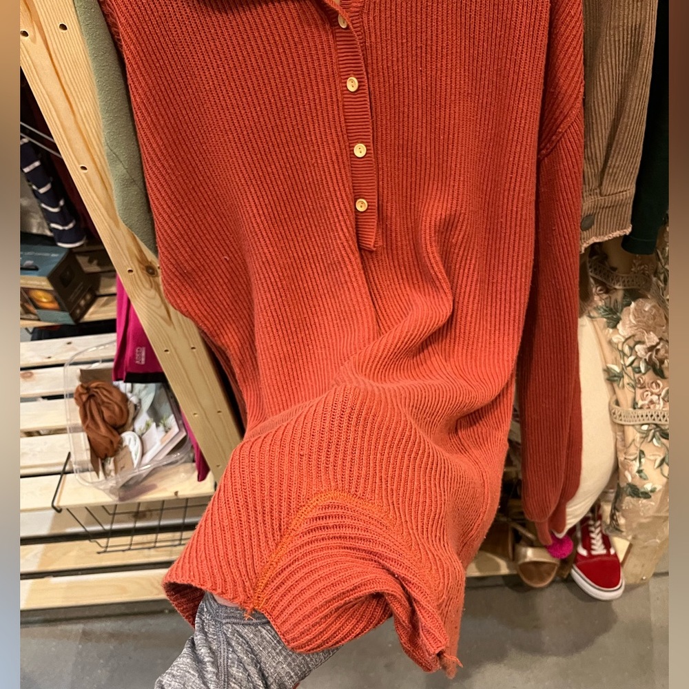 Rust Lounge Romper - Picture 3 of 3